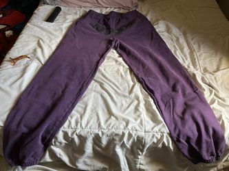 Spider World Wide Logo Sweatpants Purple