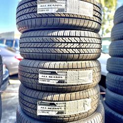 225/60/16 Firestone Set Of New Tires Installed And Balanced 