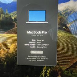 2020 MacBook Pro 13 Inc 