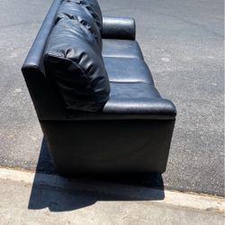 Black Leather couch 