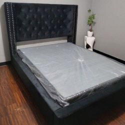 New Queen Bed Frame And Mattress Included