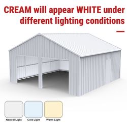 45FT x 25FT Metal Garage Barn Shed – Durable Outdoor Steel Structure Storage Shed - The customer must have unloading capabilities, such as a forklift 