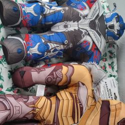 Optimus Prime & Bumblebee Transformers Plush Age of Extinction Wrestling Buddies