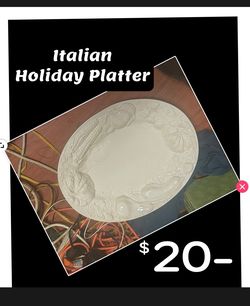 Large Turkey Holiday Platter - Made in Italy for Williams Sonoma