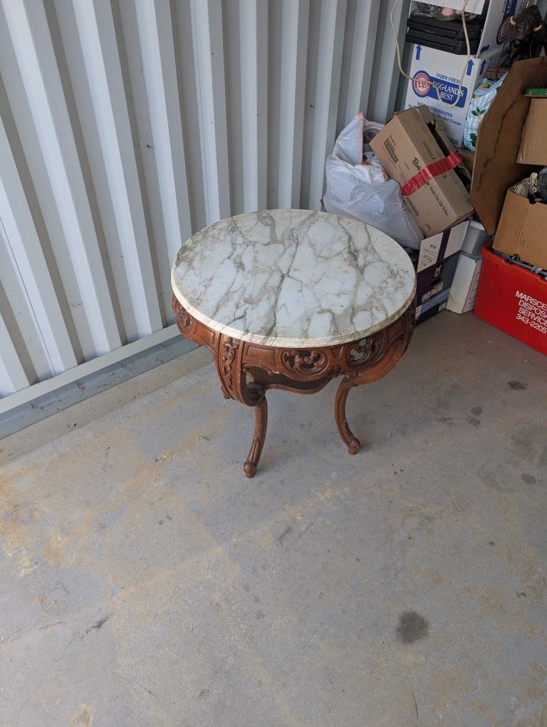 Antique Marble Top Table