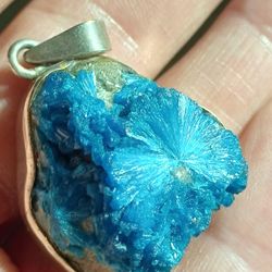 Cavansite Pendent W/ 925 Silver ($500 OBO)
