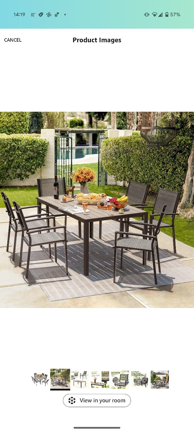 7 Piece Patio Set (6 Chairs)