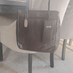 Nine West Purse Chocolate Brown Leather $15.00