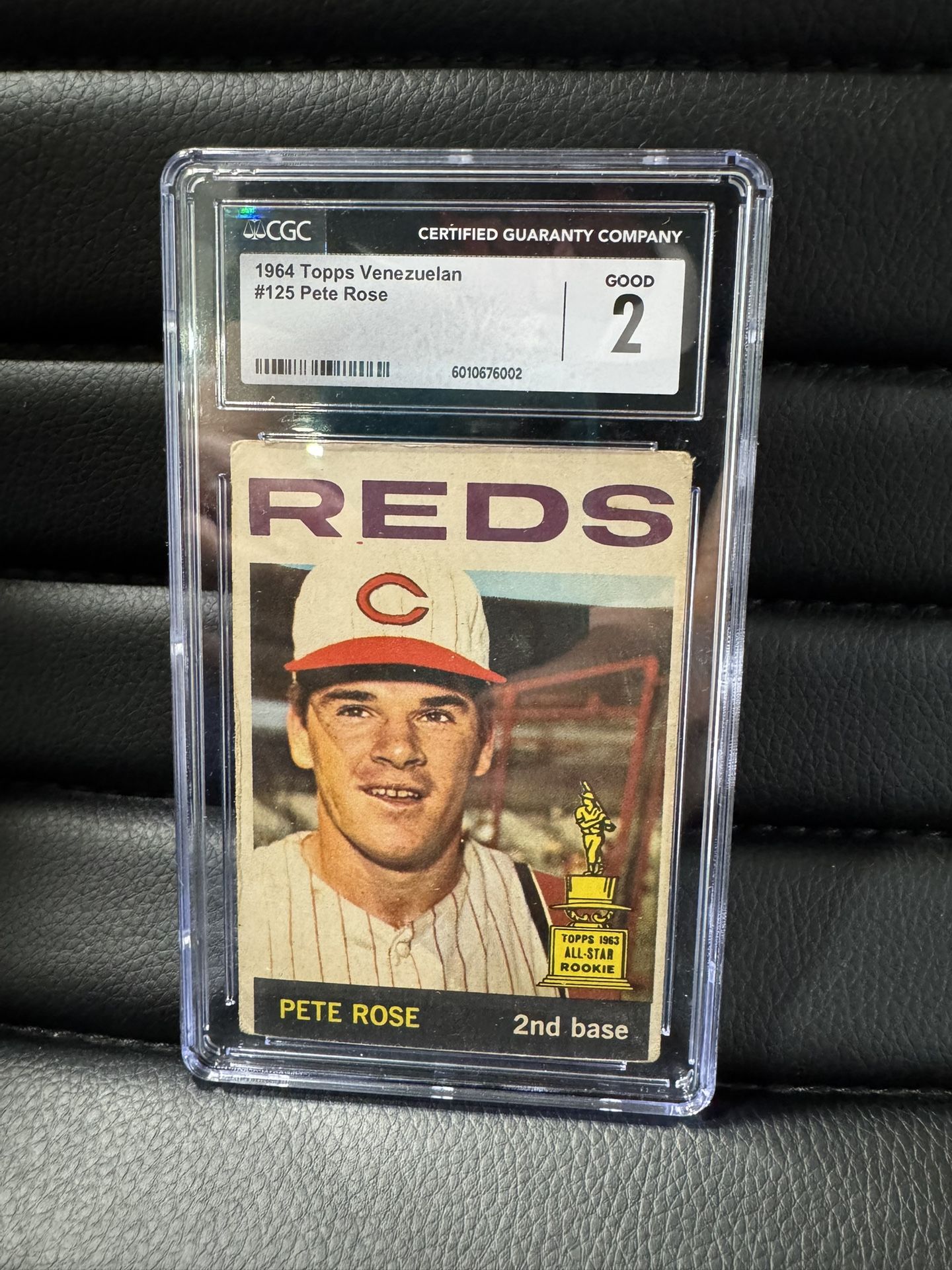 1964 Topps MLB Baseball Pete Rose Rookie#125CGC 2 Cincinnati Reds