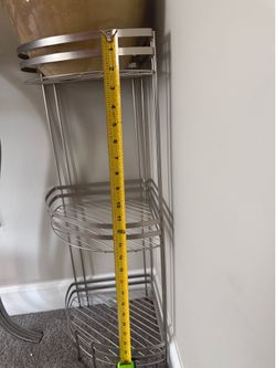 3-Tier Metal Corner Shelf