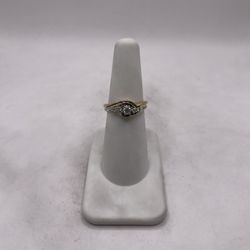 14kt Dual-Tone Gold Duo Diamond Engagement Style Ring Set