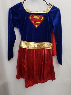 Supergirl Kids Halloween Costume-SZ 8-10