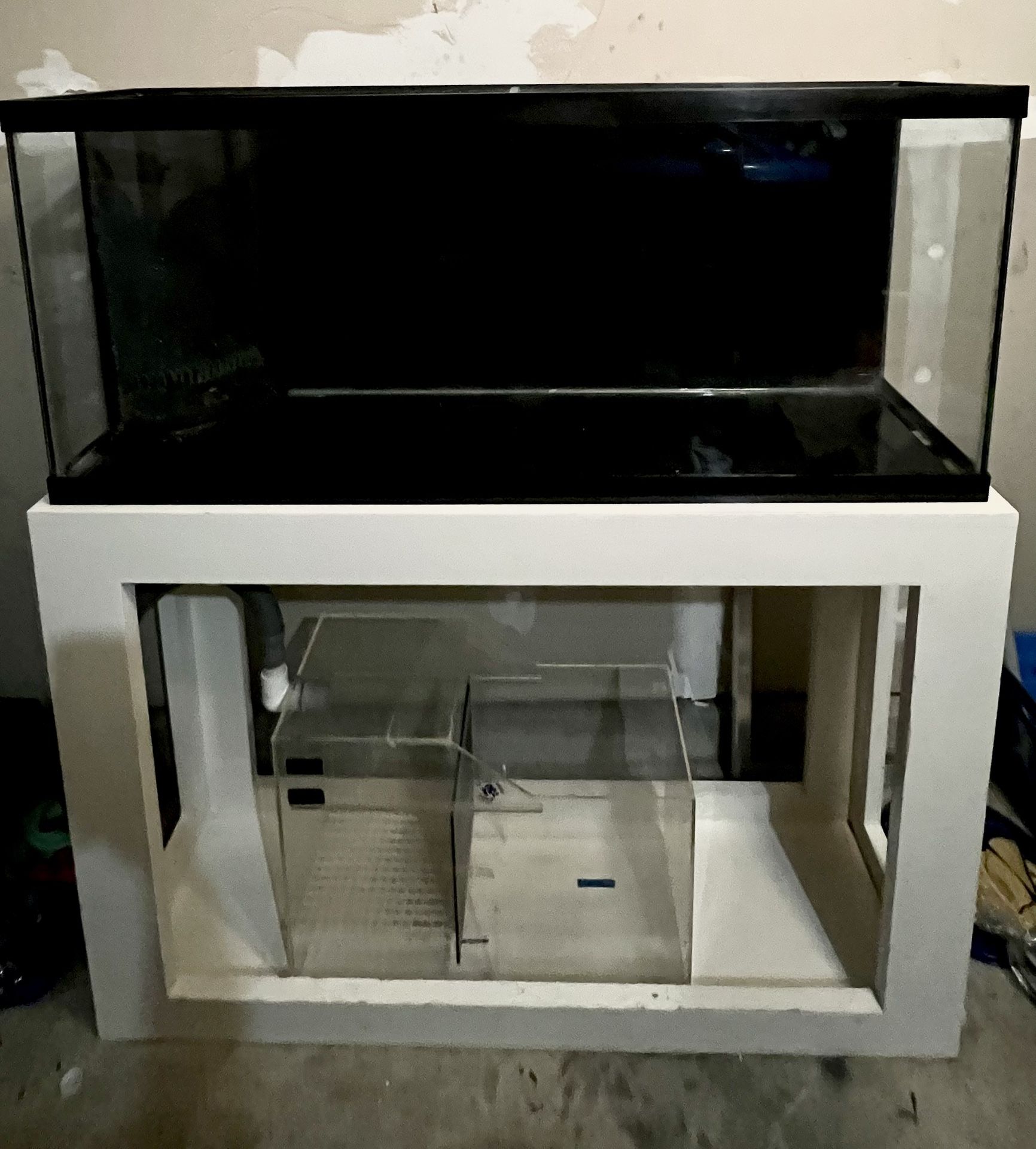 55 Gallon Fish Tank Bottom Drilled With Sump