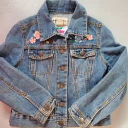Denim Jacket Custom Girls Size 5-7
