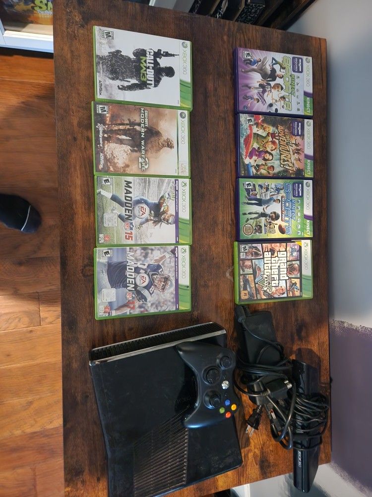 Xbox 360 Console, Controllers And Games