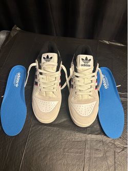 FORUM 84 LOW ADV SHOES in Crystal White/Core Black/ Better Scarlet size 6.5 de hombre