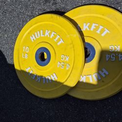 Set Of 10 Lbs Yellow Hulkfit Plate