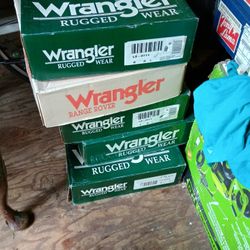 Five Pair Brand New Wrangler Boots