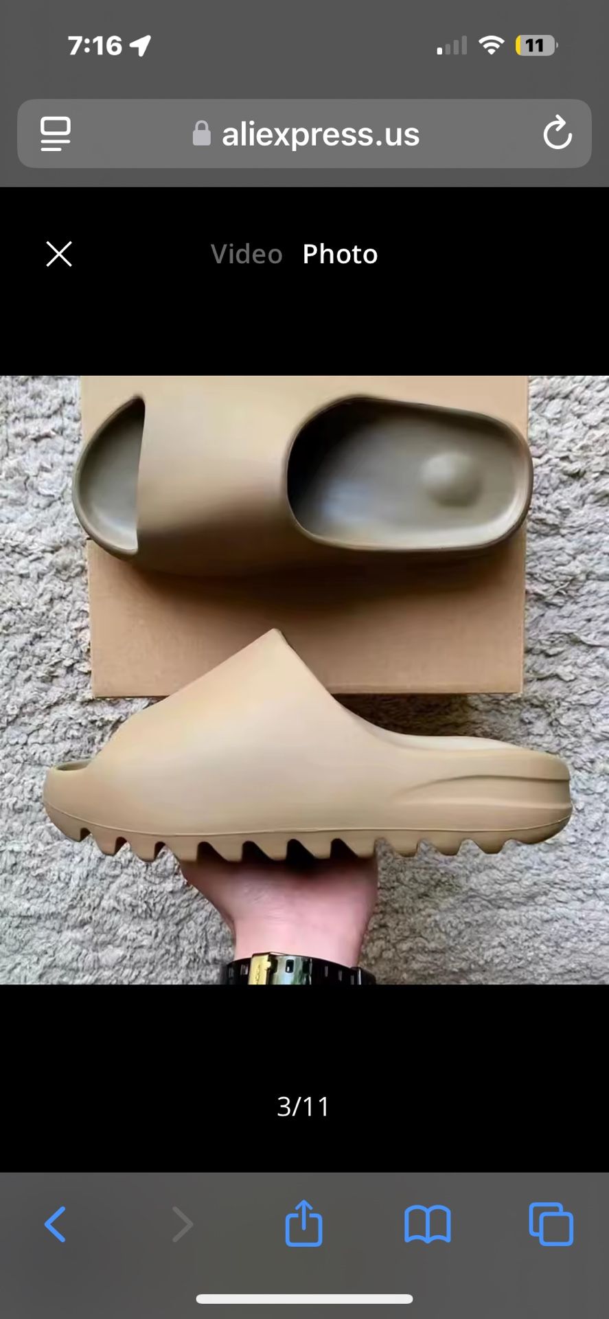 Never Used Slides. Beige
