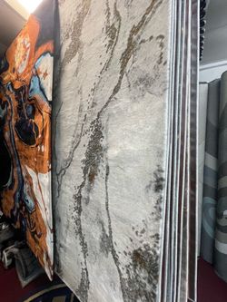 Marble Print Area Rug