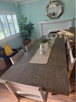 Pottery barn “banks” dining table