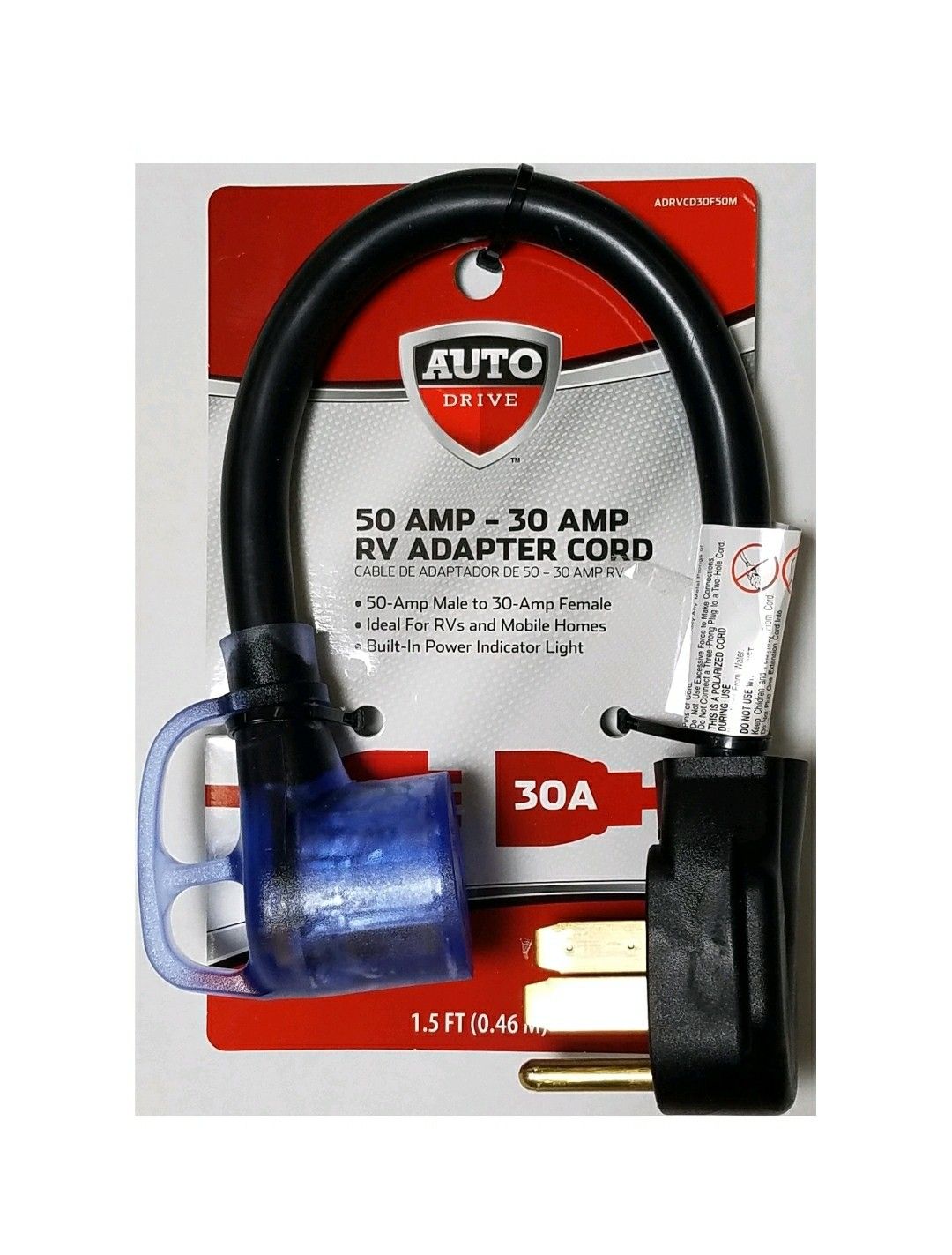 Auto Drive Rv 50 AMP-30 AMP Adapter