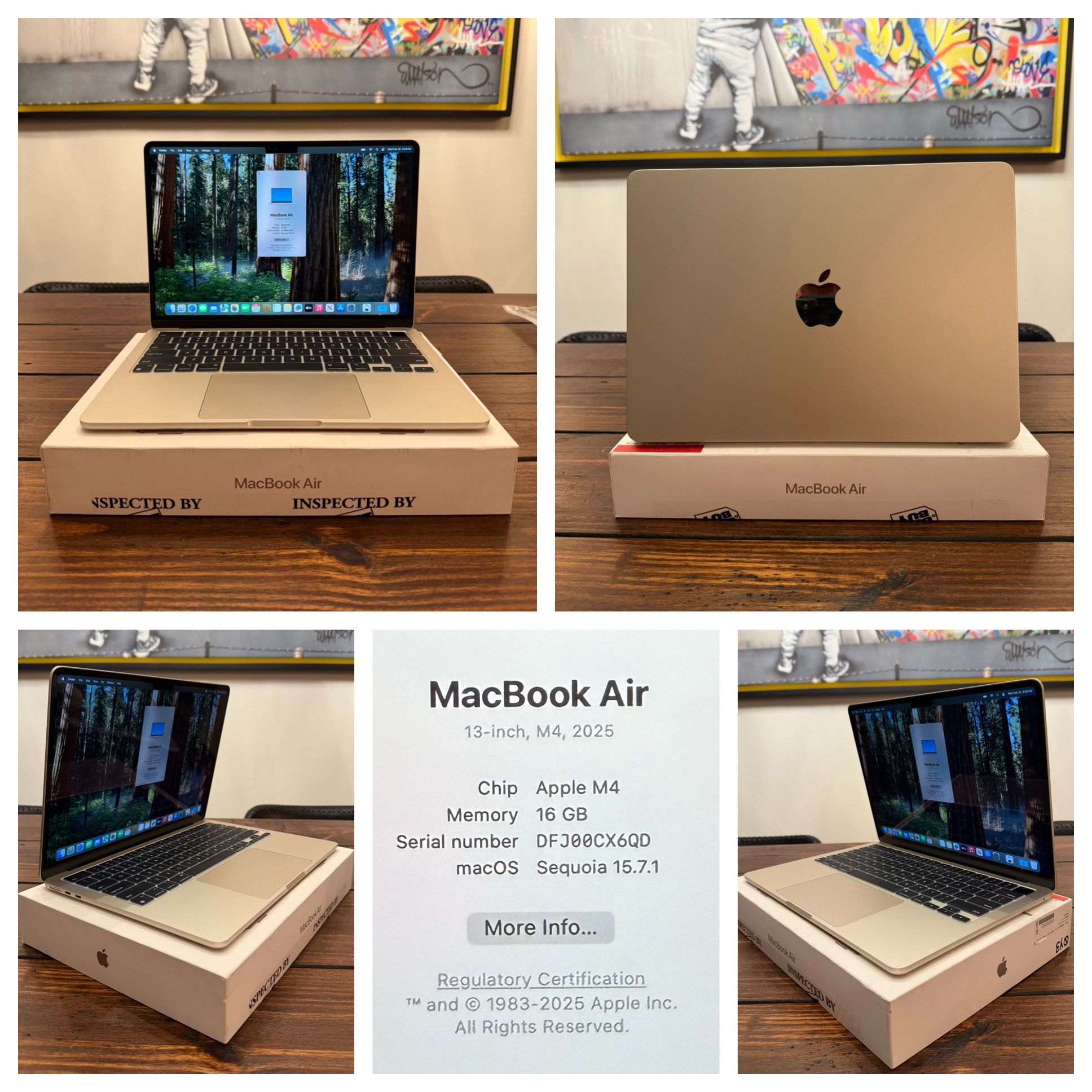 FLAWLESS Like New 2025 MacBook Air M4 W/ AppleCare+ and Office