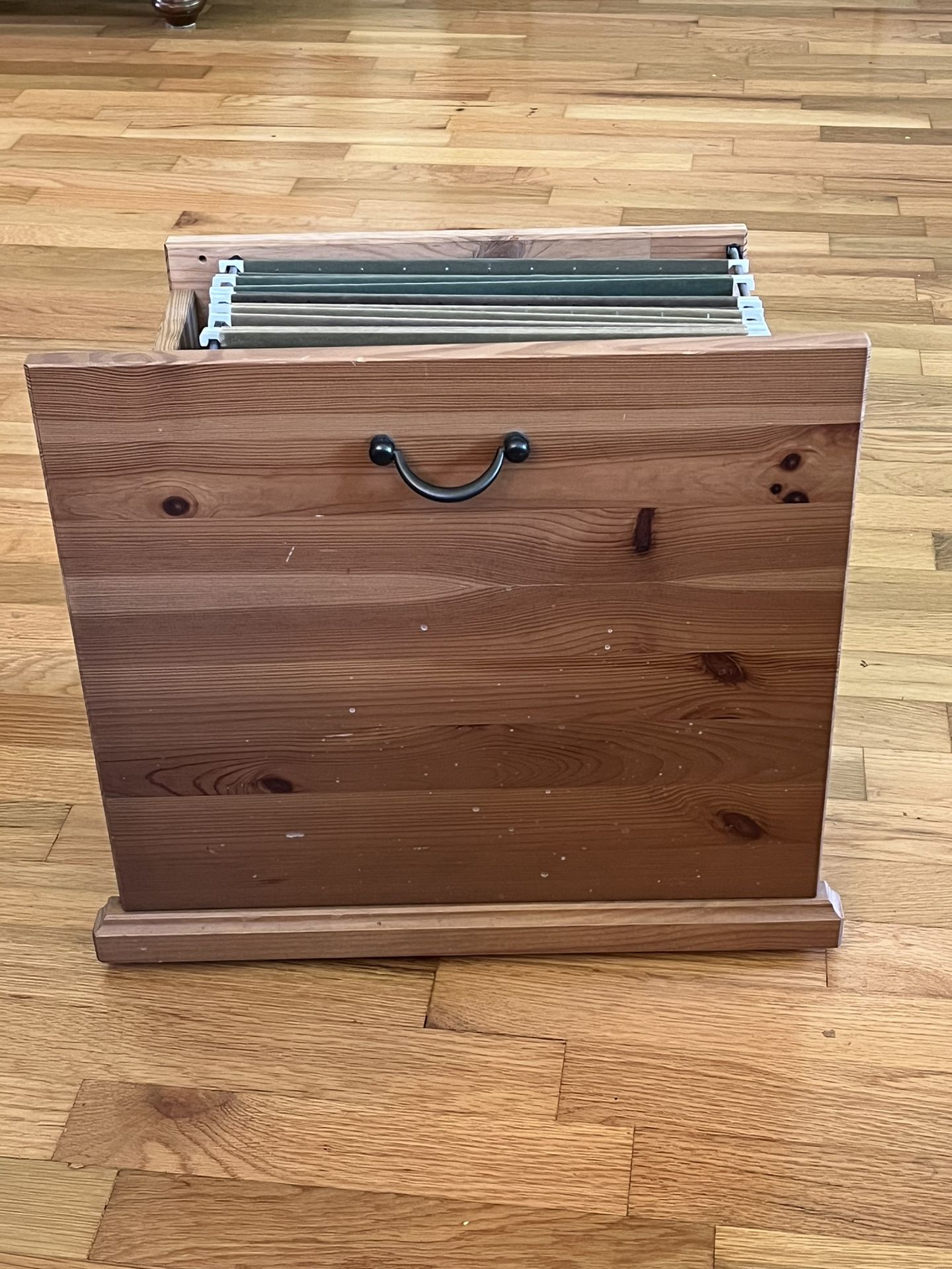 Rolling Wood File Cabinet