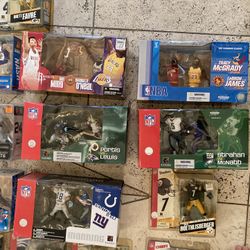 Huge vintage collection lot of old McFarlane sports starting lineups action figures MIB Mint In Package 