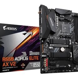 (Factory Refurbished) GIGABYTE B550 AORUS ELITE AX V2 AM4 AMD ATX Motherboard