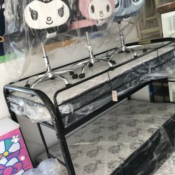 Black Metal Twin Size Bunk Bed New In Box