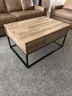 Modern Lift-Top Coffee Table with Storage