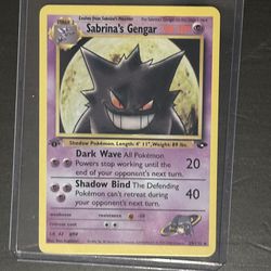 Sabrina’s Gengar 1st Edition Pokemon Card
