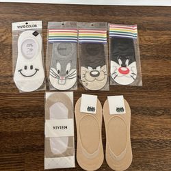 Korean No-Show Socks (Non-Slip) – Brand New