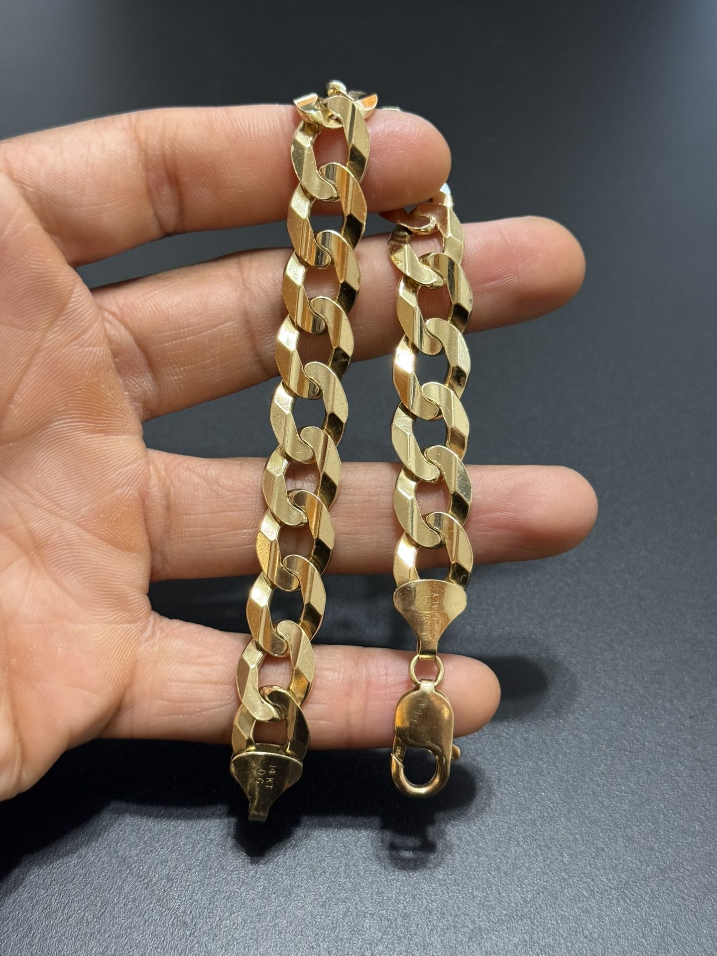 14k Cuban Link Bracelet 12.2MM