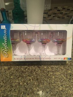 Acrylic wine glasses