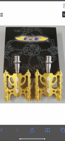 GT Gold 9/16 Pedals - BMX