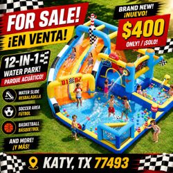 🔥💦 FOR SALE / EN VENTA – BRAND NEW 12-IN-1 WATER SLIDE PARK! 💦