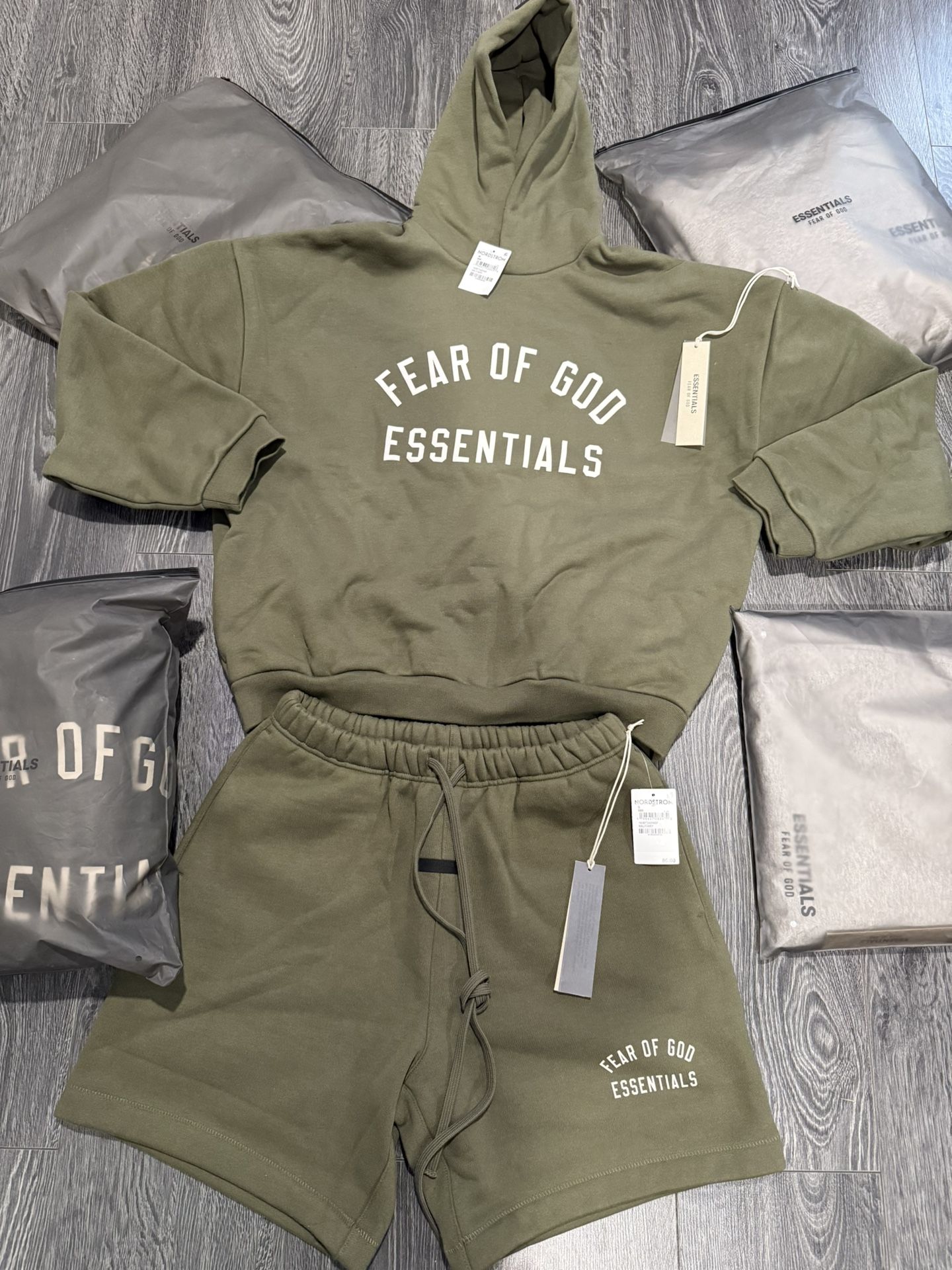Fear Of God Essentials Summer Shorts Hoodie FW24