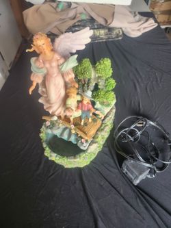 Angel water fountain decoration