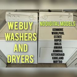 Buying Or Picking Up For Free Washer And Dryer 