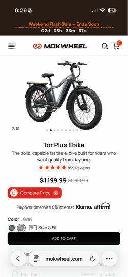 TOR-PLUS MOKWHEEL EBIKE GREY