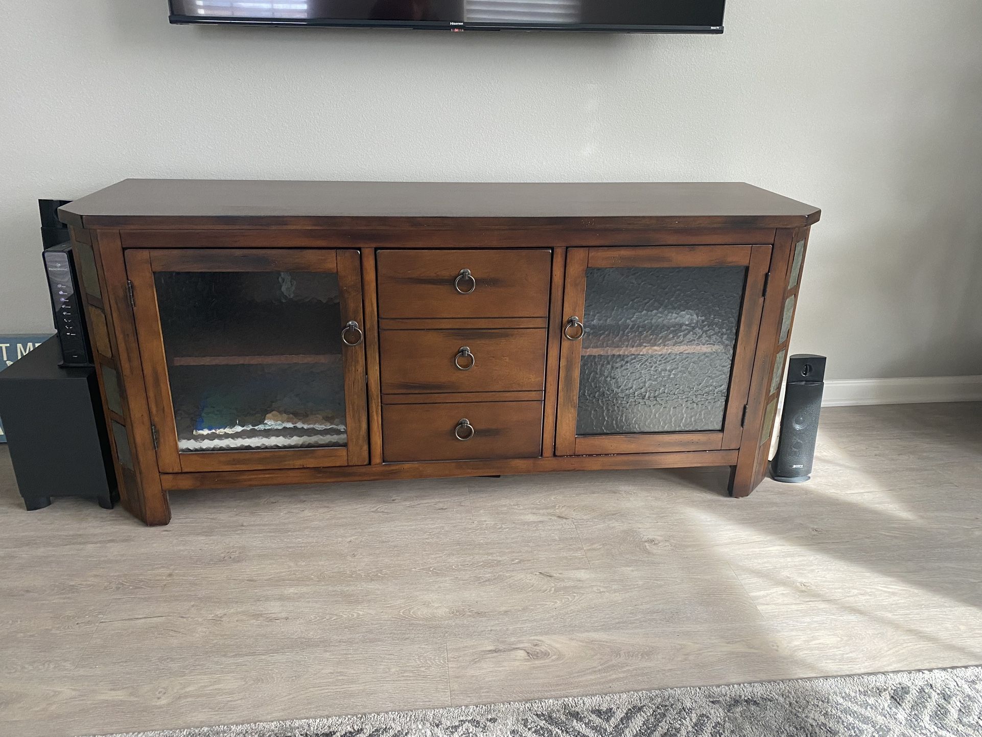 Tv Console Cabinet, Coffee Table and End Table