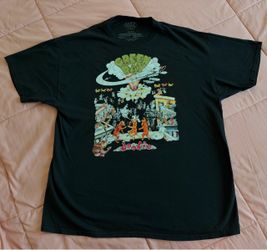 Green Day Mens T Shirt Size Large Black Dookie Band Punk Rock Album Graphic Tee
