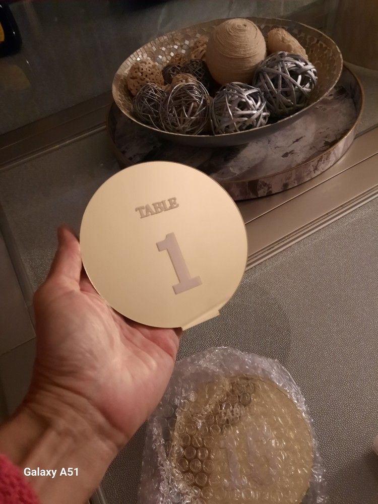 New Wedding Table Numbers 1-15