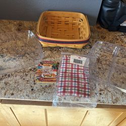 Longaberger Vintage NWT Good Ok Summertime Picnic Pal Basket Combo