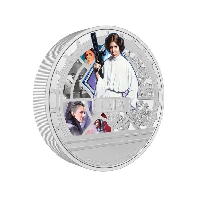 3oz Silver Star Wars Princess Leia Organa, Limited Edition