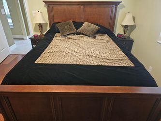 Kimball Queen Bed, including Sealy mattress and side tables