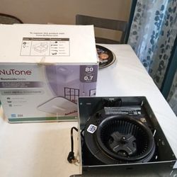 Broan-NuTone AERN80LK Roomside Series 80 CFM 0.8 Sones Ventilation Fan Light Open Box Unused