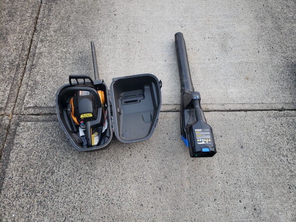 Chainsaw And Leaf Blower